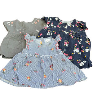 **Bundle** Charming Floral and Striped Kids Dress Trio Old Navy BCBG Gymboree 3T